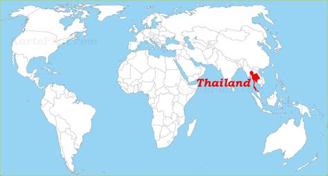 thailand auf der weltkarte